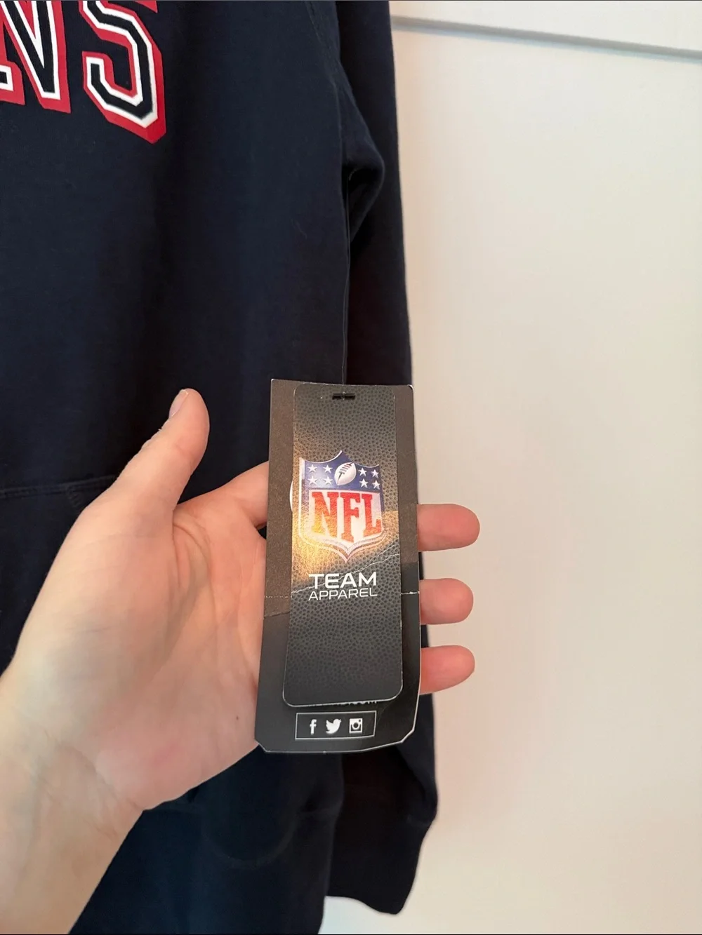 '47 Navy Houston Texans Hoodie Sweatshirt NWT size large NFL